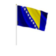 Mini drapeau bosnie-herzégovine polyester à tenir à la main