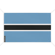 Mini drapeau botswana en polyester résistant avec œillets