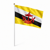 Mini drapeau Brunei en polyester à tenir à la main