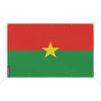 Mini drapeau burkina faso en polyester avec œillets résistants