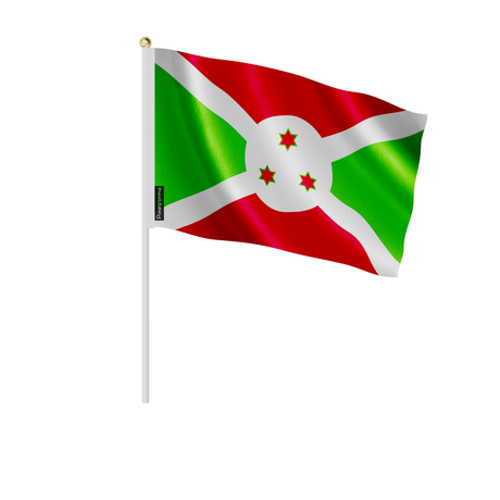 Mini drapeau burundi en plusieurs tailles - pixelforma