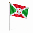Mini drapeau Burundi en polyester à tenir à la main
