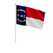 Mini drapeau caroline du nord en polyester à tenir à la main