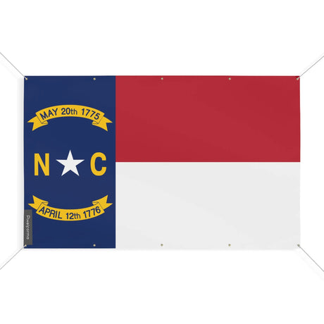 Mini drapeau caroline du nord polyester résistant aux intempéries