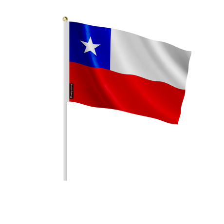 Mini drapeau chili en plusieurs tailles - pixelforma