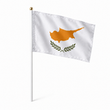 Mini drapeau Chypre réaliste en polyester