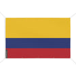 Mini drapeau colombie en polyester résistant avec œillets