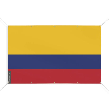 Mini drapeau colombie en polyester résistant avec œillets