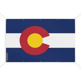 Mini drapeau colorado en polyester résistant aux intempéries