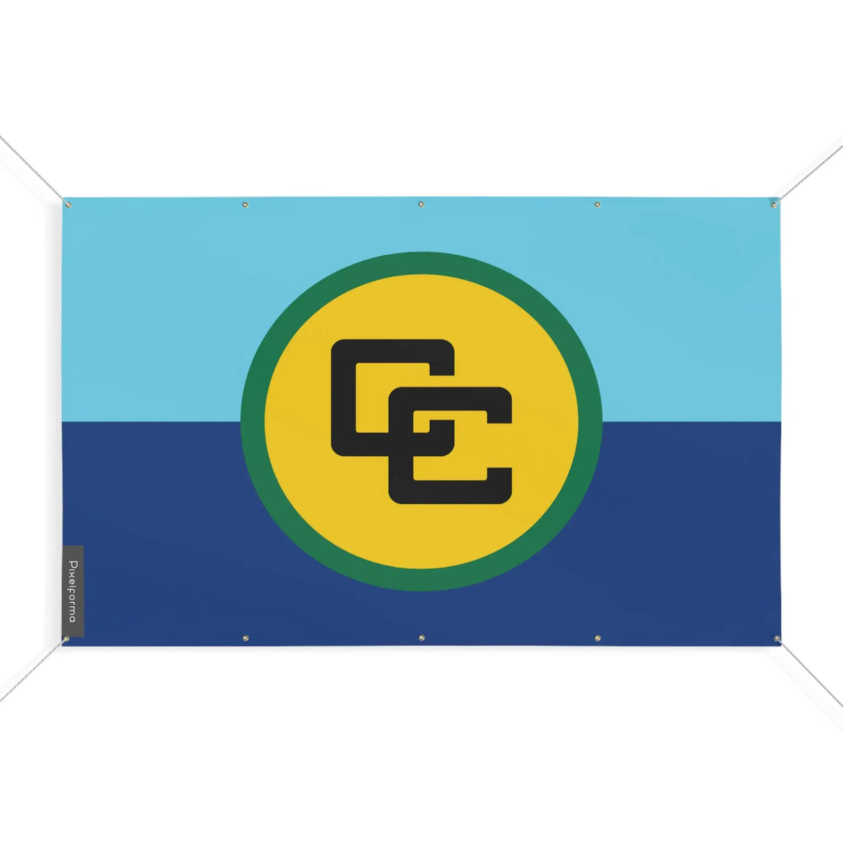 Mini drapeau communauté caribéenne polyester résistant
