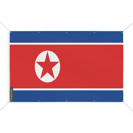 Mini drapeau corée du nord en polyester résistant