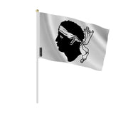 Mini drapeau corse en polyester à tenir pour décoration