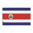 Mini drapeau costa rica en polyester à œillets résistants