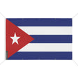 Mini drapeau cuba en polyester résistant avec œillets