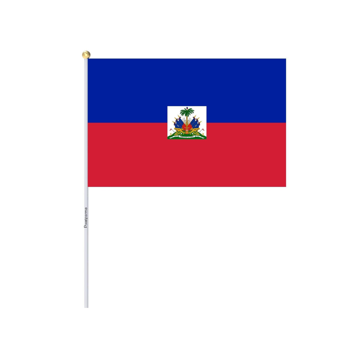 Mini Drapeau d'Haïti en plusieurs tailles 100 % polyester - Pixelforma 