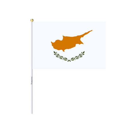 Mini Drapeau de Chypre en plusieurs tailles 100 % polyester - Pixelforma 