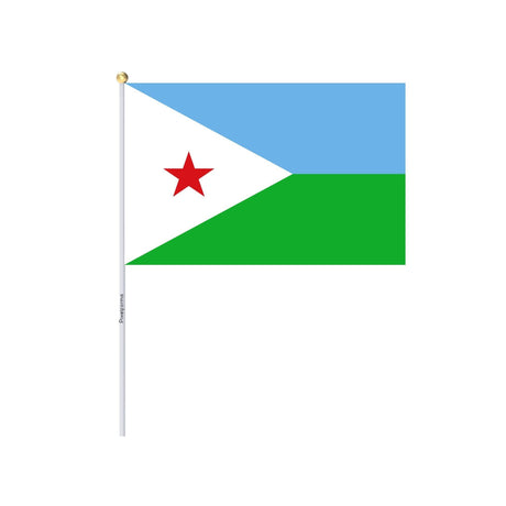 Mini Drapeau de Djibouti en plusieurs tailles 100 % polyester - Pixelforma 