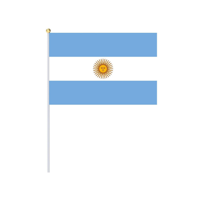 Mini Drapeau de l'Argentine en plusieurs tailles 100 % polyester - Pixelforma 