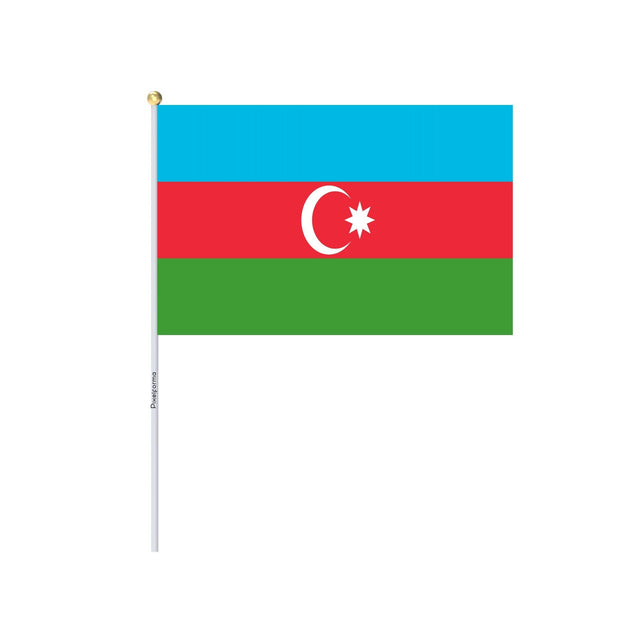 Mini Drapeau de l'Azerbaïdjan en plusieurs tailles 100 % polyester - Pixelforma 