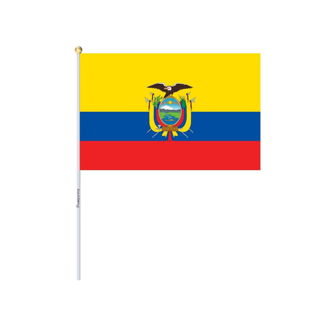 Mini Drapeau de l'Équateur en plusieurs tailles 100 % polyester - Pixelforma 