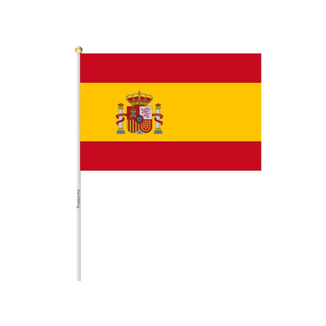 Mini Drapeau de l'Espagne en plusieurs tailles 100 % polyester - Pixelforma 