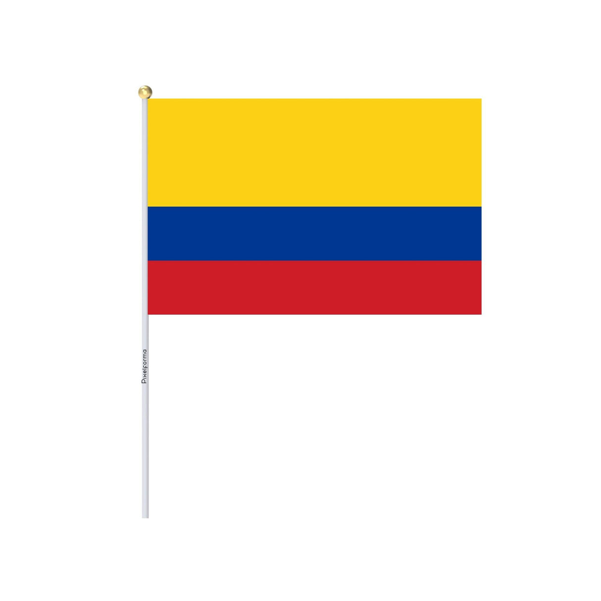 Mini Drapeau de la Colombie en plusieurs tailles 100 % polyester - Pixelforma 