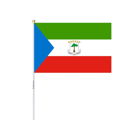 Mini Drapeau de la Guinée équatoriale en plusieurs tailles 100 % polyester - Pixelforma 