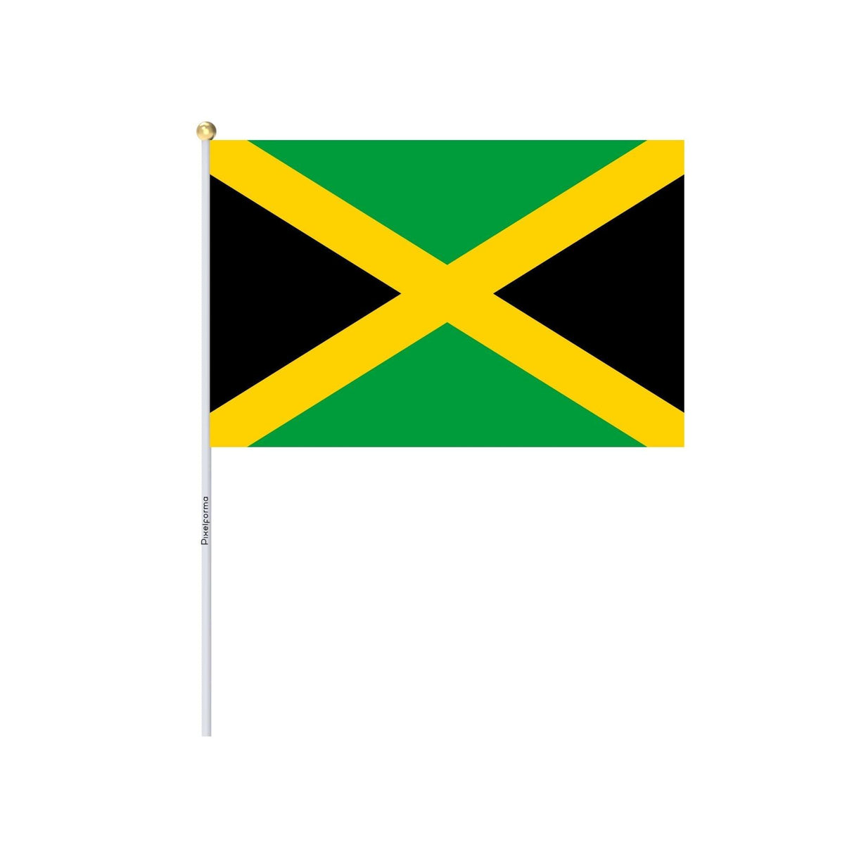 Mini Drapeau de la Jamaïque en plusieurs tailles 100 % polyester - Pixelforma 