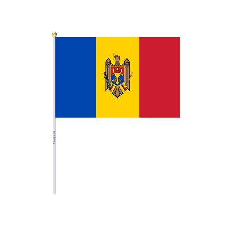 Mini Drapeau de la Moldavie en plusieurs tailles 100 % polyester - Pixelforma 