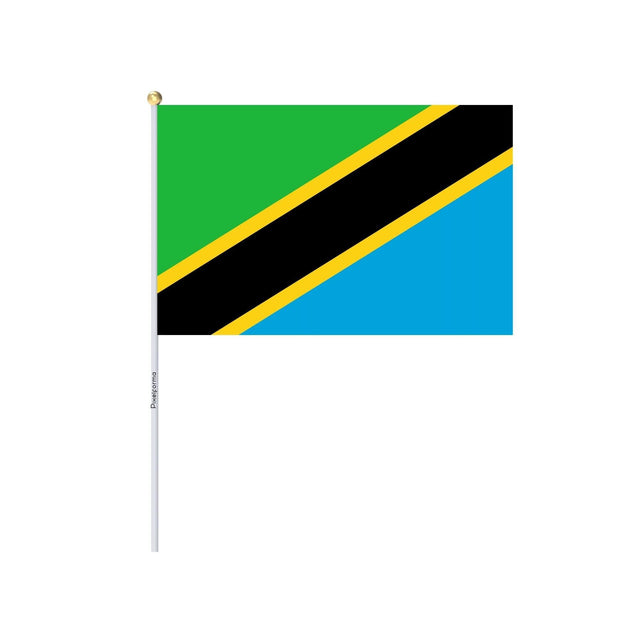 Mini Drapeau de la Tanzanie en plusieurs tailles 100 % polyester - Pixelforma 