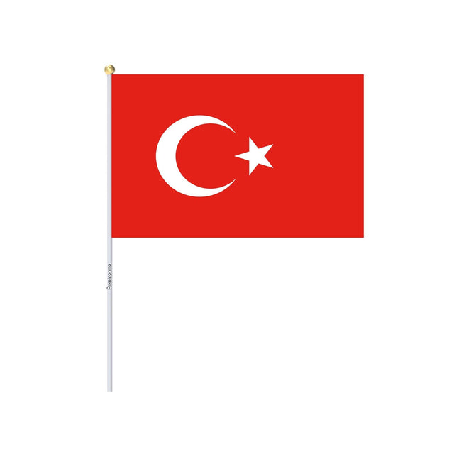 Mini Drapeau de la Turquie en plusieurs tailles 100 % polyester - Pixelforma 