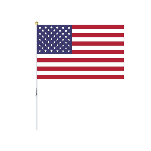 Mini Drapeau des États-Unis en plusieurs tailles 100 % polyester - Pixelforma