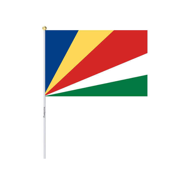 Mini Drapeau des Seychelles en plusieurs tailles 100 % polyester - Pixelforma 