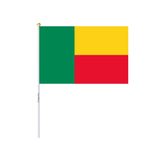 Mini Drapeau du Bénin en plusieurs tailles 100 % polyester - Pixelforma 