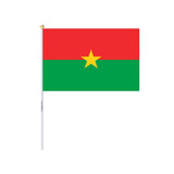 Mini Drapeau du Burkina Faso en plusieurs tailles 100 % polyester - Pixelforma 