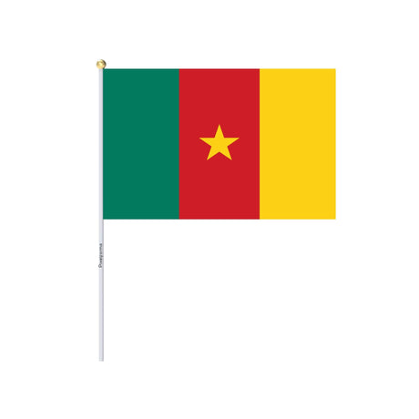 Mini Drapeau du Cameroun en plusieurs tailles 100 % polyester - Pixelforma 