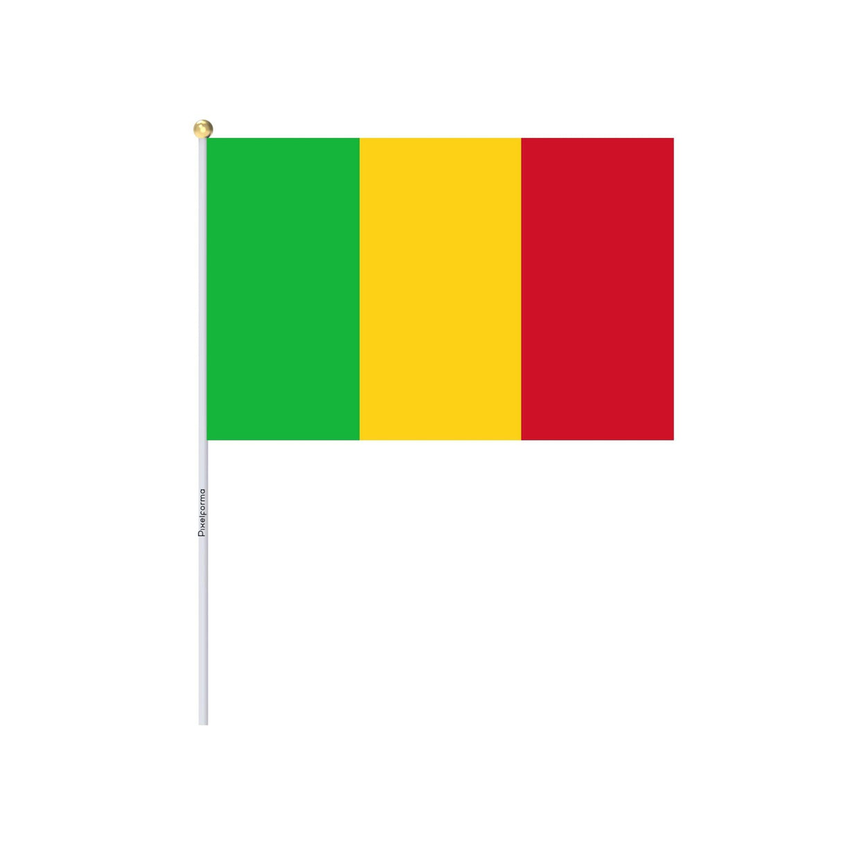 Mini Drapeau du Mali en plusieurs tailles 100 % polyester - Pixelforma 
