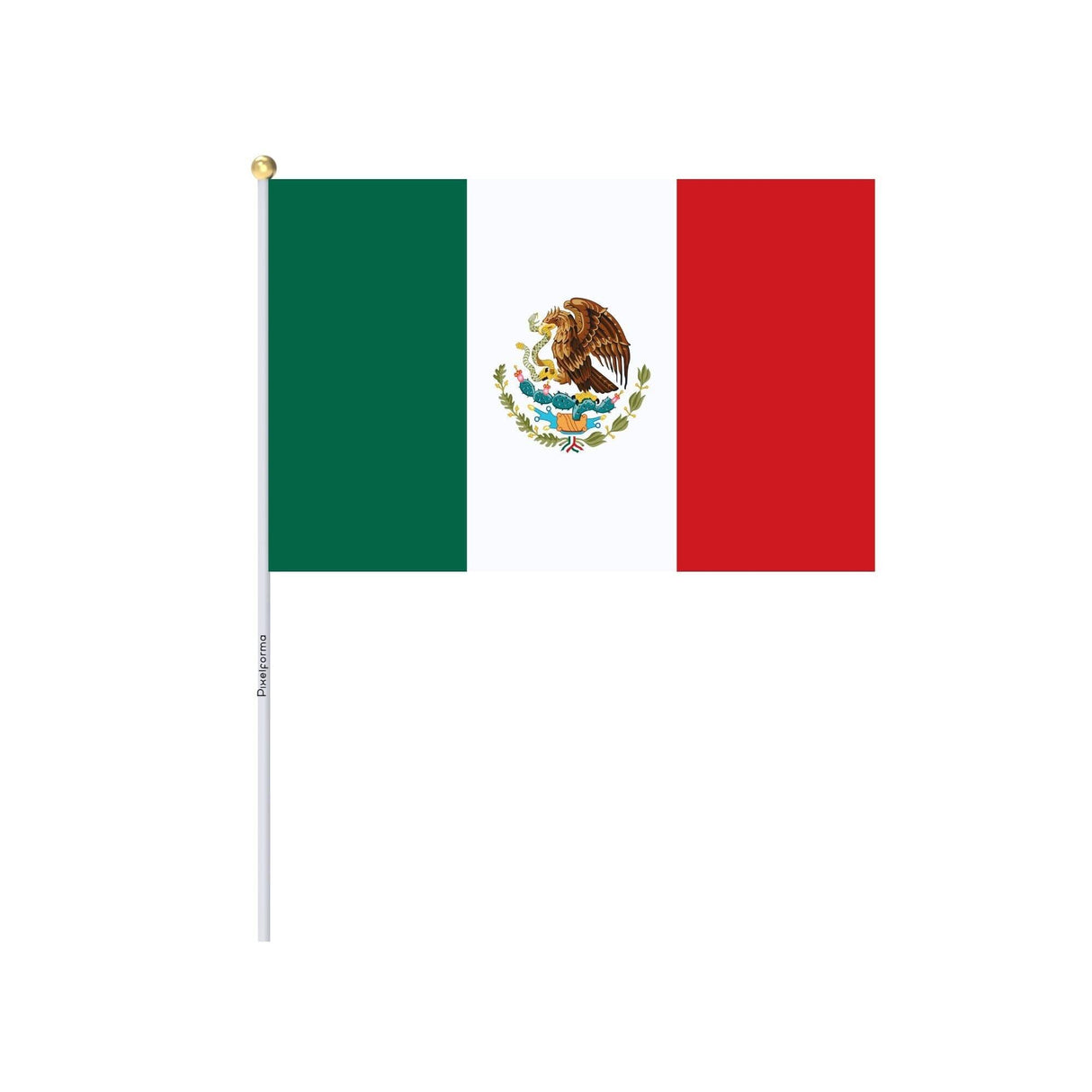Mini Drapeau du Mexique en plusieurs tailles 100 % polyester - Pixelforma 