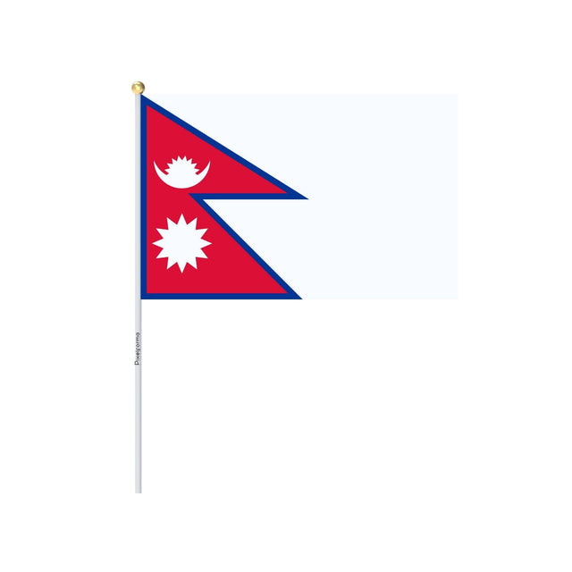 Mini Drapeau du Népal en plusieurs tailles 100 % polyester - Pixelforma 