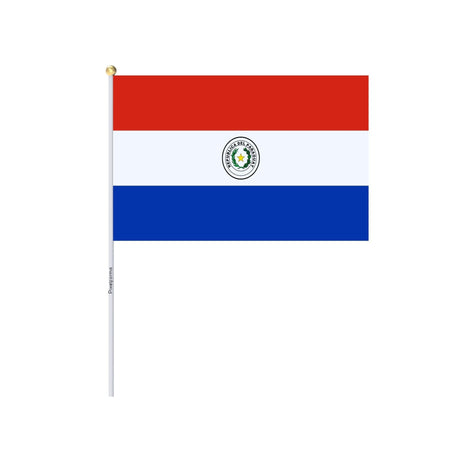 Mini Drapeau du Paraguay en plusieurs tailles 100 % polyester - Pixelforma