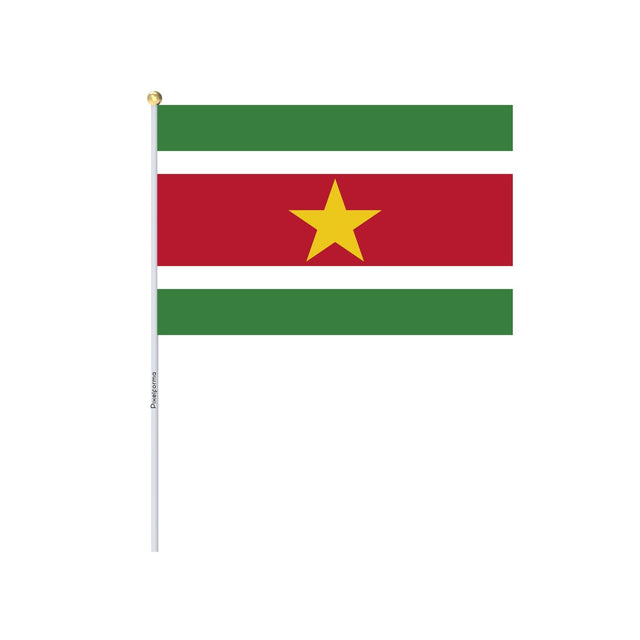 Mini Drapeau du Suriname en plusieurs tailles 100 % polyester - Pixelforma 