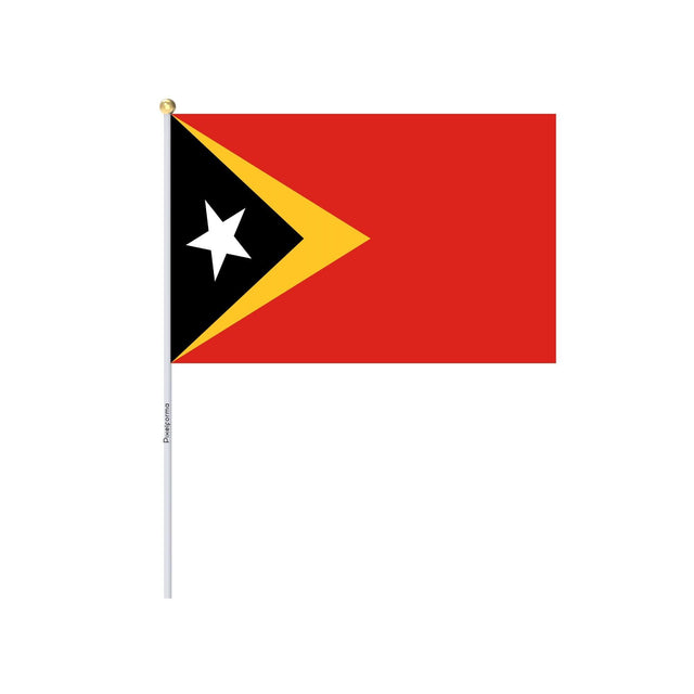 Mini Drapeau du Timor oriental en plusieurs tailles 100 % polyester - Pixelforma 