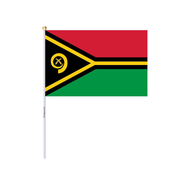 Mini Drapeau du Vanuatu en plusieurs tailles 100 % polyester - Pixelforma 