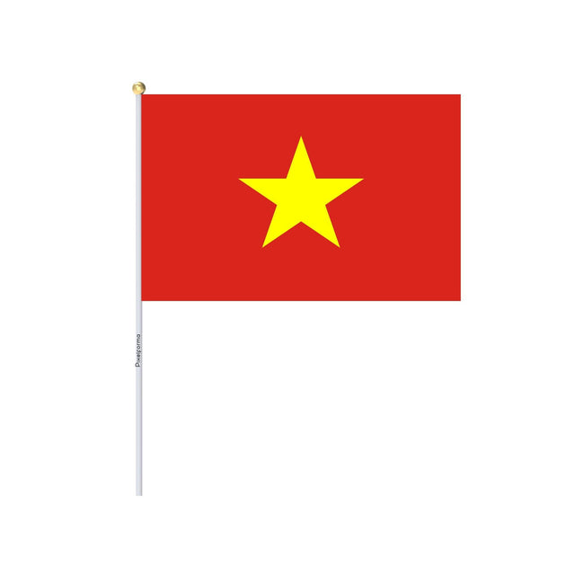 Mini Drapeau du Viêt Nam en plusieurs tailles 100 % polyester - Pixelforma