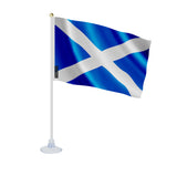 Mini drapeau écosse en polyester avec ventouse pratique