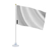 Mini drapeau france en polyester blanc avec ventouse