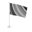 Mini drapeau france gris foncé polyester avec ventouse