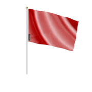Mini drapeau france rouge clair à main en polyester décoratif