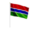 Mini drapeau gambie en polyester à tenir à la main