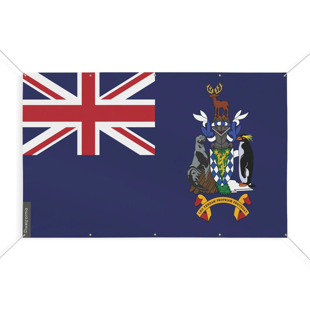 Mini drapeau géorgie du sud-et-les îles sandwich polyester